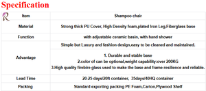 Juego de Lavabo y Cama para Salón de Belleza <span class=keywords><strong>Turri</strong></span>, Silla de Spa Multifuncional con Terapia de Agua para la Cabeza - Product Image 2