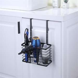 Porte de sèche-cheveux et de <span class=keywords><strong>lisseur</strong></span> sur la porte de l'armoire <span class=keywords><strong>Support</strong></span> de sèche-cheveux adhésif <span class=keywords><strong>Support</strong></span> <span class=keywords><strong>mural</strong></span> pour outils de cheveux chauds - Product Image 3