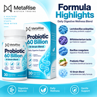 Capsules de probiotiques et prébiotiques à étiquette privée OEM, complément alimentaire pour la digestion et la nutrition intestinale, 30 unités