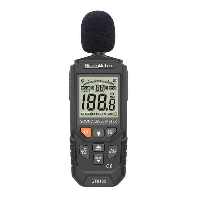 SL8180 a and C Frequency Weighting With LAEQ Function Mini Digital Sound Level Meter