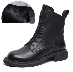 Bottes d'hiver élégantes TSB8 Pilot 6 pouces unisexes, style britannique, doublure polaire, personnalisables - Product Image 1