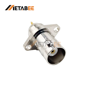 ขั้วต่อแบบตรง <span class=keywords><strong>BNC</strong></span> ตัวเมียแบบติดแผงสำหรับสาย LMR195 RG58 - Product Image 1