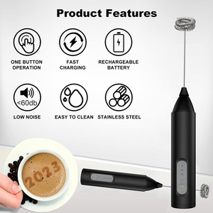 Batidora de Mano Recargable Newell Kitchen de Acero Inoxidable, Batidora de Huevos, Espumador de Leche, Batidora Eléctrica de Mano para <span class=keywords><strong>Matcha</strong></span> y Café - Product Image 5