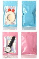Sac Zippé Holographique Étanche Réutilisable Personnalisé en Gros pour Emballage de Bijoux en Plastique pour Colliers