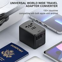 Convertisseur universel de prise de courant intelligent 35W 5V/2A World International Travel Plug Adapter Outlet Extender Wall Charger Smart