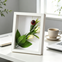 Marcos de Exhibición Creativos y Ecológicos de MDF para Colgar en la Pared, Decoración de Mesa con Flores Secas, Caja de Sombra, Marco para Cuadros