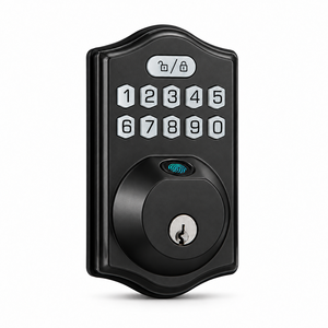 Cerradura Inteligente Tuya con Huella Dactilar y Teclado, Control por App, IP65 Impermeable, Pestillo Único para Puertas de Madera, Proveedor OEM al por Mayor - Product Image 2