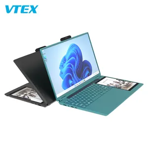 Vtex Dual Screen Laptops 15.6Inch +7" Capacitive Touch Screen 10Th Generation Core I7 Dual Graphic Card Gaming Laptop Computer I