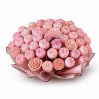 Handgemachte Blumenförmige Einflammige Sojawachs-Duftkerze mit Individuellem Logo-Etikett und Geschenkverpackung