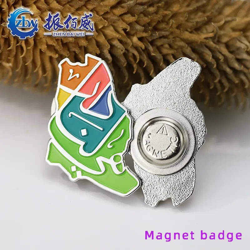 Wholesale custom metal lapel logo hat pins personalized lion club soft enamel pin
