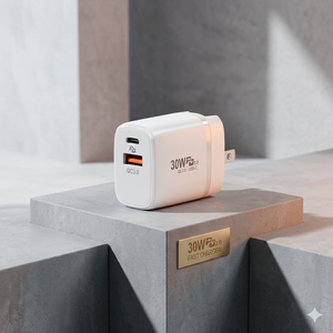 Chargeur USB C 30W double port, adaptateur mural pour ordinateur portable et tablette, PD 30W Type C QC3.0, bloc de charge rapide, prise US pour iPhone <span class=keywords><strong>Samsung</strong></span> iPad - Product Image 5