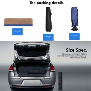 Tettoia Mobile per Auto Dingku, Parasole Automatico, <span class=keywords><strong>Copertura</strong></span> Tetto, Ombrello in Tessuto Impermeabile, Isolamento Termico, Spesso e Pieghevole - Product Image 6