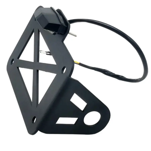 Soporte Universal para Placa de Matrícula de Motocicleta con Luz Trasera LED para Bobber Honda <span class=keywords><strong>Cafe</strong></span> <span class=keywords><strong>Racer</strong></span> Suzuki - Product Image 1