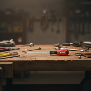 Usag <b>Screwdriver</b> 322mm Length With Red Handle For <b>Precision</b> Work - Product Image 3