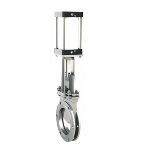 Flens Type Mes Poortklep 4 Inch Roestvrijstalen Pneumatische Messenklep Slurry Mes Poort Klep - Product Image 1