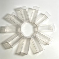 Boîtes d'emballage transparentes en PET, boîtes en plastique transparentes vides en PVC pour haut-parleurs, boîtes de rangement en plastique de grande taille avec fond automatique