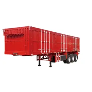 Used Box Semi Trailer 3 axles 45ft 53ft Dry Van Semi Trailer Cargo Box Container Bulk Goods Transport Truck Trailer