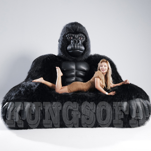 2025 Neue Gorilla-Form King Kong Couch <span class=keywords><strong>Internet</strong></span> Promi Living Gorilla Sofa Set Stoff Material für Showroom-Anwendung - Product Image 5