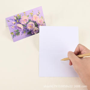 Ensemble de cartes de remerciement transfrontalières 4x6 pouces avec enveloppes et motif floral <span class=keywords><strong>sur</strong></span> <span class=keywords><strong>papier</strong></span> <span class=keywords><strong>ordinaire</strong></span> - Product Image 3