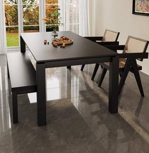 Juego de <span class=keywords><strong>mesa</strong></span> de esquina de desayuno estilo granja industrial <span class=keywords><strong>mesa</strong></span> de comedor de madera y taburetes <span class=keywords><strong>Banco</strong></span> sala de estar juego de <span class=keywords><strong>mesa</strong></span> de <span class=keywords><strong>cocina</strong></span> - Product Image 3