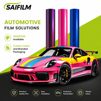 Film de protection de carrosserie automobile auto-réparant anti-rayures en TPU, couleur changeante, or satiné et vert, SAIFILM SFM-TPU, garantie 5 ans, vente en gros