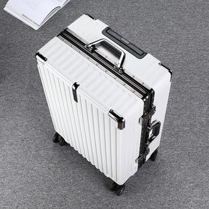 Valise de haute qualité à roulettes universelles, résistante aux chutes, 20/24/26/28 pouces, avec serrure de <span class=keywords><strong>remorque</strong></span>, barre de traction, cadre en aluminium, envoi - Product Image 4