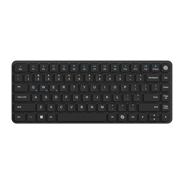Ultra Thin Silent Portable Fingerprint Recognition BT Office Keyboard Wireless Scissor Switch Keyboard for Laptop Phone