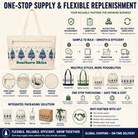Sac fourre-tout en toile de coton premium, grand format, avec poche avant zippée personnalisée, poignées renforcées, poche intérieure à soufflet large, vente en gros