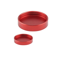 Filtro antipolvo de aluminio mecanizado CNC personalizado para ocular de teleconvertidor de telescopio, cubierta antipolvo metálica roscada
