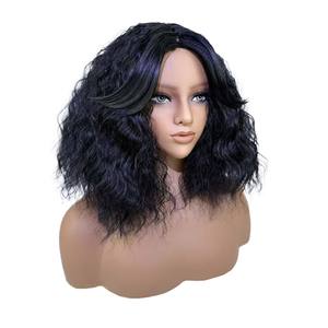 Perruque bouclée courte très vendue, perruque bob classique en dentelle complète, perruque bouclée volumineuse, perruque en soie haute température, afro, permanente - Product Image 3