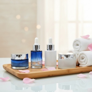 30ml Colorful Printing White Round Glass Thick Bottom Screw Cap Dropper <b>Bottles</b> for Skin Care Serum - Product Image 5