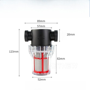 New <b>Inline</b> <b>Water</b> Pre Filter Plastic Pipe Strainer for Garden Irrigation <b>Water</b> <b>Pump</b> Sediment Filtration - Product Image 4