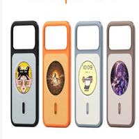 Nouvelle coque de téléphone NFC haute définition à motif DIY, encre électronique TPU+PC, pour 17 Pro Max, antichoc, avec anneau magnétique