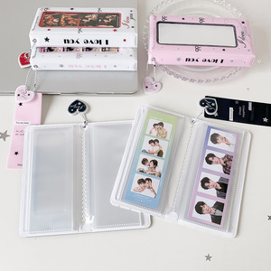 Album PVC à quatre compartiments pour étudiants, pour <span class=keywords><strong>cartes</strong></span> Kpop et de collection, avec pages à impression libre pour quatre photos en suite - Product Image 3