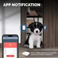 MoesHouse Tuya ZigBee Detektor Sensor Gerbang Pintu Jendela Pintar Sistem Alarm Keamanan Rumah Pintar Remote Control Aplikasi Tuya Smart Life