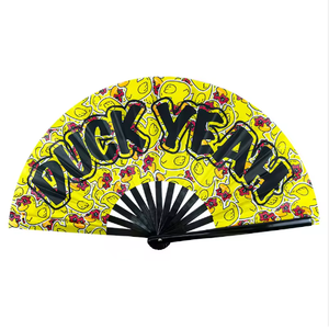 Ventilador de Mano Extra Grande con Diseño Gráfico Vibrante, Ideal para Festivales Rave, Eventos de Clubes y Conciertos - Product Image 5