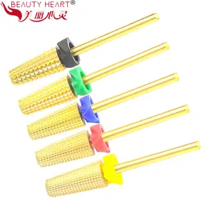 BEAUTY HEART Electric Manicure Tools Metal Nail File Drill Burs Carbide Drill Bits Nail Bit Cuticle Tungsten Carbide 5 in 1