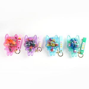 Onr New Novelty Soft Squishy Silicone Plastic 14cm Big Head Frankencat Cartoon Stress Relieving Transport Key Chain Toys - Product Image 2