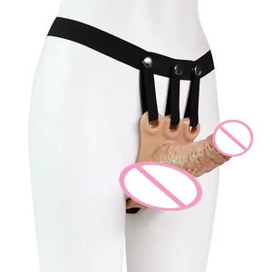 Pantalones de silicona de alta calidad para mujer Lala, pene portátil sólido, Juguetes sexuales reales para <span class=keywords><strong>parejas</strong></span> de lesbianas, aumenta la <span class=keywords><strong>experiencia</strong></span> sexual - Product Image 1