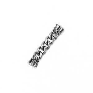 Cadena espaciadora de acero inoxidable con cuentas de corona Yunnique para la fabricación de pulseras, accesorios de joyería, componente metálico 316L para bricolaje. - Product Image 2
