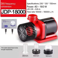 Pompe d'aquarium submersible silencieuse à haute pression 24V 110-220V, à fréquence variable, puissance 10-30W, câble de 2,5m, débit élevé
