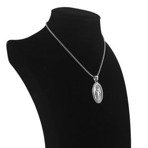 Collares y Dijes de Acero Inoxidable de Alta Calidad con Temática Religiosa de Jesús y la Virgen María, Joyería Fina de Moda para Mujer - Product Image 6