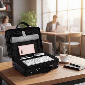 Custom Office Set Business Promotional Package Notebook <b>Cup</b> Keyboard Accessories Power Bank Pen Gift Box for Company Events - Product Image 2