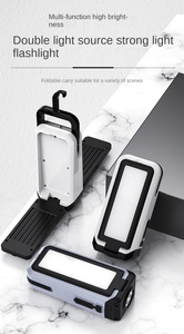 <strong>Super</strong> <strong>Bright</strong> LED Flashlight USB Rechargeable COB Work Light Foldable Camping Fishing Lantern Waterproof with Hook Repair Torch - Product Image 6