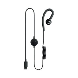 Écouteurs dédiés pour talkie-walkie Xiaomi, type C, avec câble spiralé et bouton de commande - Product Image 1