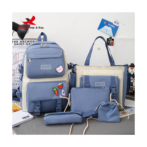 Most Popular Hot Selling High Quality <b>Backpack</b> Large Capacity 5 Piece Set Daily <b>Backpack</b> - Product Image 1