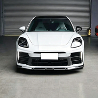 Kit carrosserie aérodynamique en fibre de carbone sèche avec becquet avant pour Porsche Panamera 976 24-26