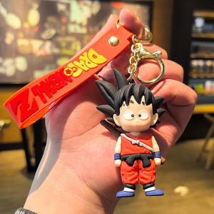 Llavero con Mini Figura de Son Goku y Vegeta, Diseño Nuevo y de Alta Calidad - Product Image 1