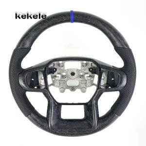 พวงมาลัยสปอร์ตสำหรับ <span class=keywords><strong>Ford</strong></span> Raptor, พวงมาลัยคาร์บอนไฟเบอร์เคลือบด้านเหมาะสำหรับ2020 2021 <span class=keywords><strong>2022</strong></span> 2023 2024รองรับการปรับแต่ง - Product Image 1