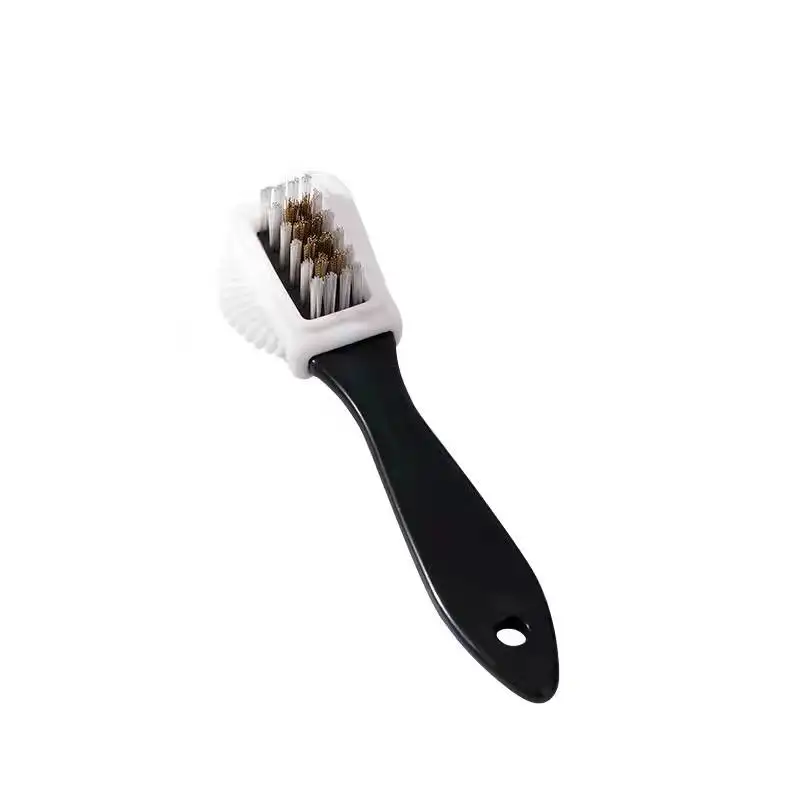 Cheap price three side suede rubber shoe brush